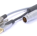 Lemo Stecker mit USB und D-Sub-Buchse